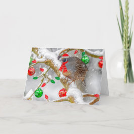クリスマスウズラ シーズンカード