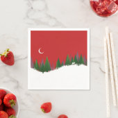 クリスマスウッズシーンペーパーナプキン スタンダードカクテルナプキン (インサイチュ)