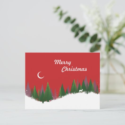 クリスマスウッズシーン シーズンポストカード (スタンド正面)