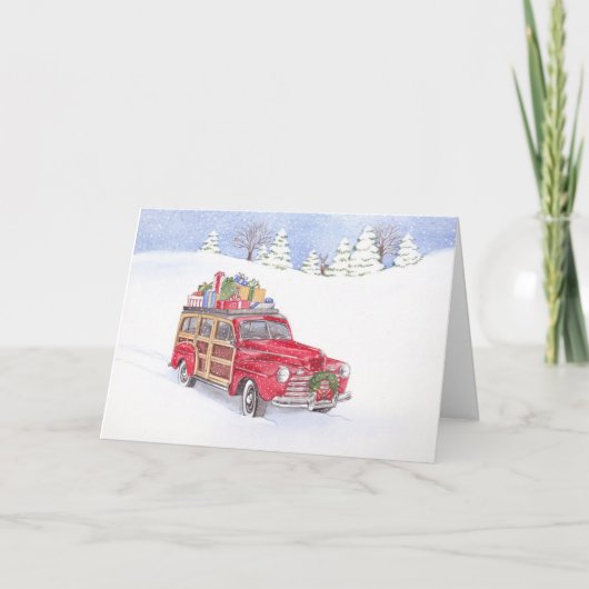 クリスマスウッディのグリーティングカード カード (正面)