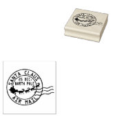 クリスマスウッドスタンプ – サンタクロース ラバースタンプ (押印)