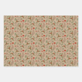 クリスマスウッドランズ ラッピングペーパーシート (正面)