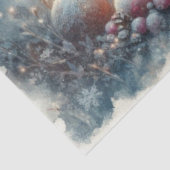 クリスマスウッドランドのデコパージュの雪うさぎ 薄葉紙 (詳細)