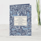 クリスマスウッドランドアニマルズブルーウィンターポカスタムーム シーズンカード (正面)