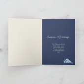 クリスマスウッドランドアニマルズブルーウィンターポカスタムーム シーズンカード (内部)