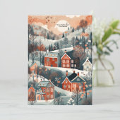 クリスマスウッドランドコージーヴィレッジ シーズンカード (スタンド正面)