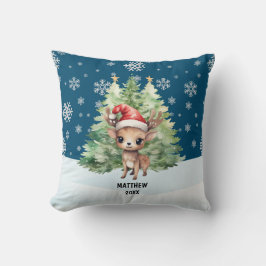 クリスマスウッドランドトナカイ クッション