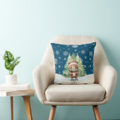 クリスマスウッドランドベア クッション (椅子)