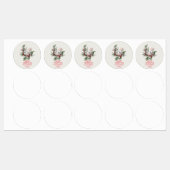 クリスマスウッドランドミニマルシンプルリストの休日1 ラベル (シート)