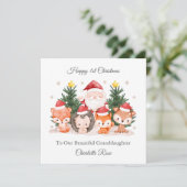 クリスマスウッドランド動物クリスマスカード シーズンカード (スタンド正面)