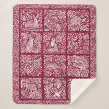 クリスマスウッドランド動物バーガンディディアキツネウサギ