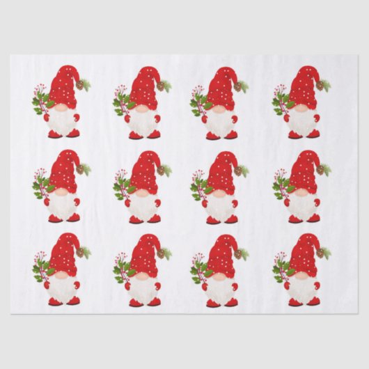 クリスマスウッドランド格言ティッシュペーパー 薄葉紙 (正面)