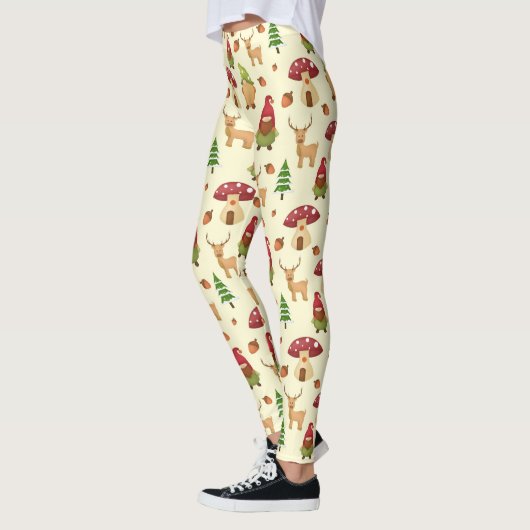 クリスマスウッドランド格言 |休日 レギンス (左)