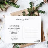 クリスマスウッド素朴ロープフォトコラージュ シーズンポストカード