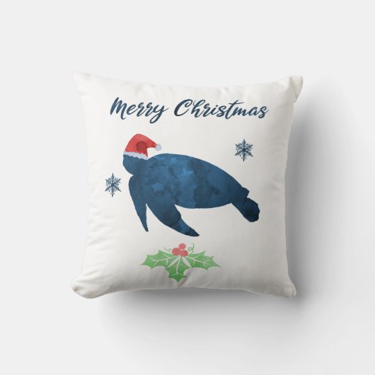 クリスマスウミガメ クッション (正面)