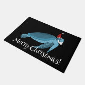 クリスマスウミガメ ドアマット (アングル)