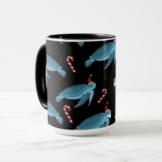 クリスマスウミガメ マグカップ (正面左)