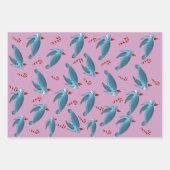 クリスマスウミガメ ラッピングペーパーシート (正面2)