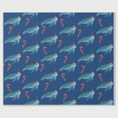 クリスマスウミガメ ラッピングペーパー (フラット)