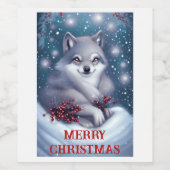 クリスマスウルフ – ワインラベル (シングルラベル)