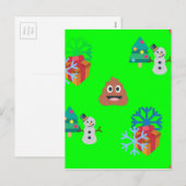 クリスマスウンチ絵文字 シーズンポストカード (正面/裏面)