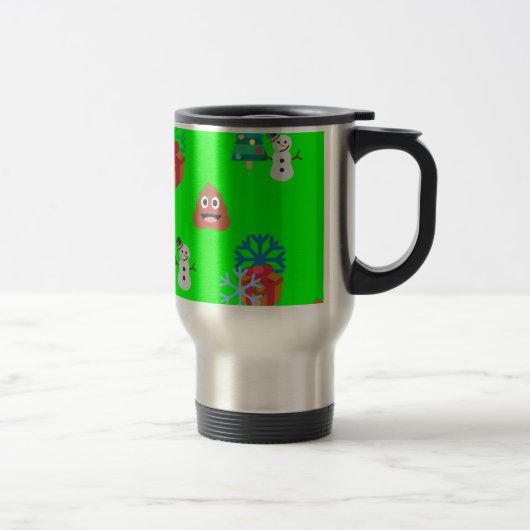 クリスマスウンチ絵文字 トラベルマグ (右)