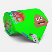 クリスマスウンチ絵文字 ネクタイ (ロール)