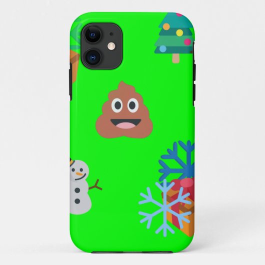 クリスマスウンチ絵文字 Case-Mate iPhoneケース (裏面)