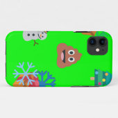 クリスマスウンチ絵文字 Case-Mate iPhoneケース (裏面(横))