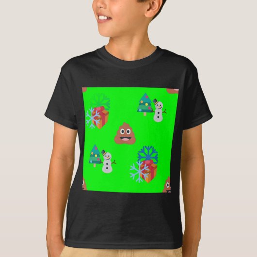 クリスマスウンチ絵文字 Tシャツ (正面)