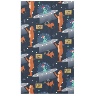クリスマスエイリアンイエティサスカッチビッグフット テーブルクロス