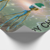 クリスマスエイリアンラッピング紙 ラッピングペーパー (角)