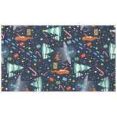 クリスマスエイリアン奪取ビッグフットyetiサスカッチ テーブルクロス (正面(横))