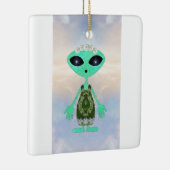 クリスマスエイリアン セラミックオーナメント (右)