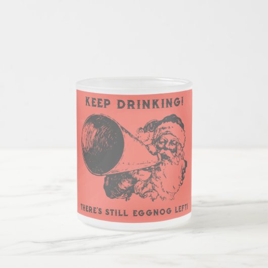 クリスマスエグノサンタ フロストグラスマグカップ (中央)