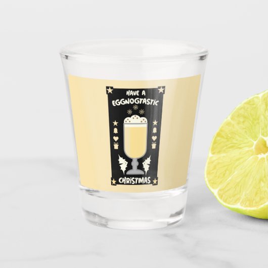 クリスマスエグノパンチ ショットグラス (正面)