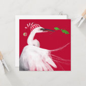 クリスマスエグレット カード (正面/裏面インサイチュ)