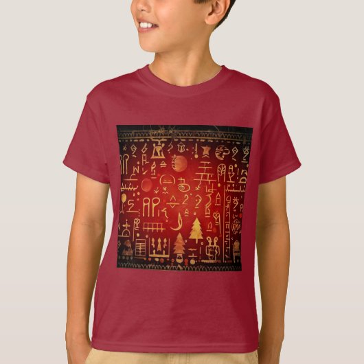 クリスマスエジプト絵文字4 Tシャツ (正面)
