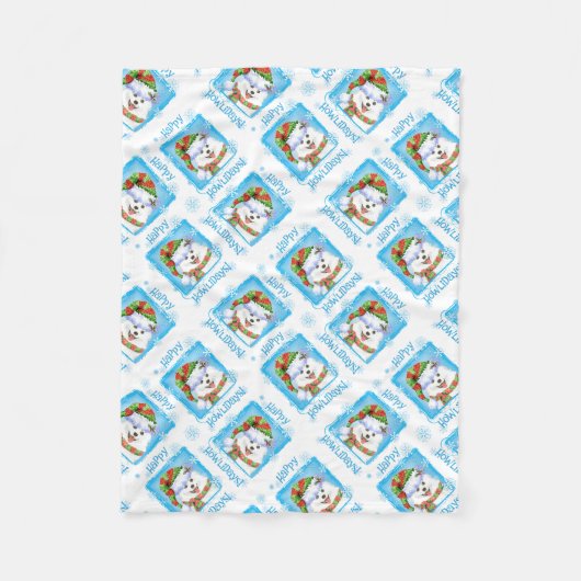 クリスマスエッキーフリースブランケット フリースブランケット (正面)