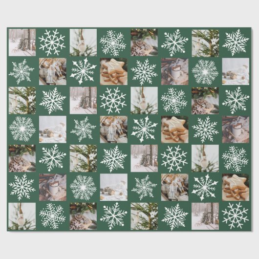 🌲クリスマスエディションカスタムのスクエアインスタグラムの写真 ラッピングペーパー (フラット)