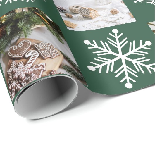 🌲クリスマスエディションカスタムのスクエアインスタグラムの写真 ラッピングペーパー (ロールコーナー)