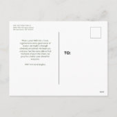 クリスマスエバーグリーンおもしろいのオケイエスト シーズンポストカード (裏面)