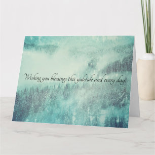 クリスマスエバーグリーンフォレストウィンター至 カード