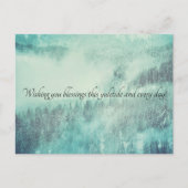 クリスマスエバーグリーンフォレストウィンター至 シーズンポストカード (正面)