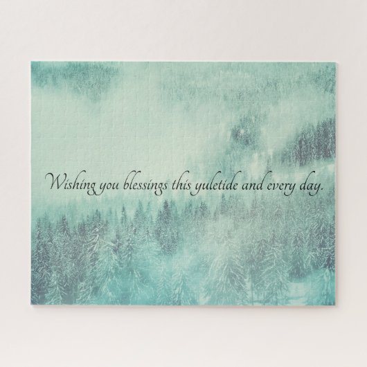 クリスマスエバーグリーンフォレストウィンター至 ジグソーパズル (横)