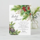 クリスマスエバーグリーンブライダルシャワー 招待状 (スタンド正面)