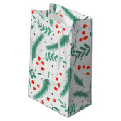 クリスマスエバーグリーンブリューズとホリーベリー スモールペーパーバッグ (裏面アングル)
