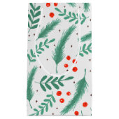 クリスマスエバーグリーンブリューズとホリーベリー スモールペーパーバッグ (正面)