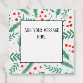 クリスマスエバーグリーンブリューズとホリーベリー フェイバータグ (裏面)