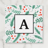 クリスマスエバーグリーンブリューズとホリーベリー フェイバータグ (正面)